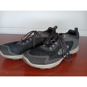 KEEN Terradora Speed Hiking Shoe Women Size 8.5 Black Gray Lace Up Low Top EUC